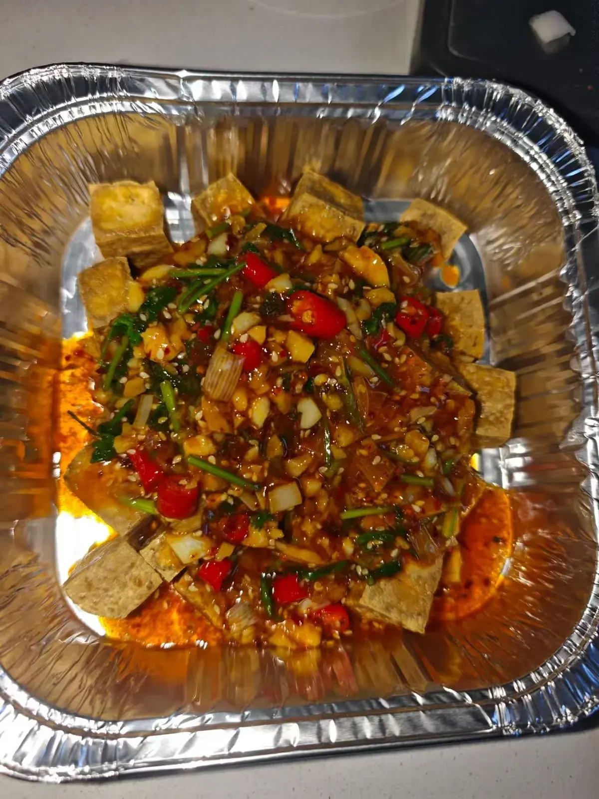 浇汁豆腐